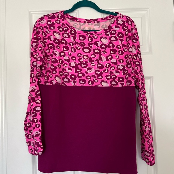 Lilly Pulitzer Tops - Lilly Pulitzer Finn top size M pink don’t be a cheetah